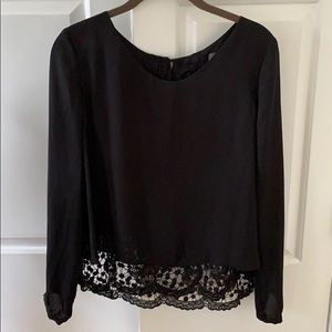 ASTR blouse with lace detail in back! NWT
